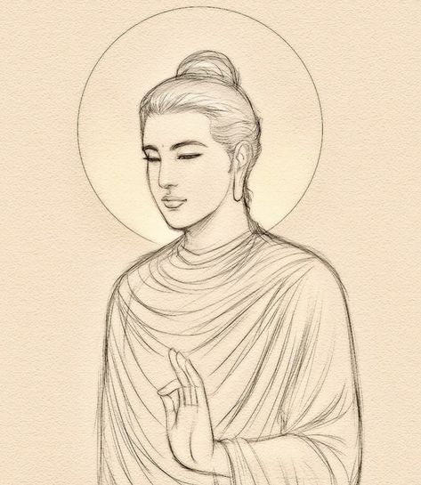 Lord Buddha Sketch, Lord Buddha Drawing, Indian Sketches, Buddha Sketch, Buddha Canvas Art, Buddhist Architecture, Buddha Drawing, Movement Drawing, Turkey Photography