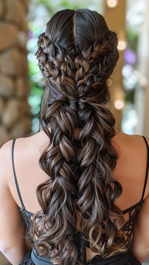 Fairy Hair Wedding, Complex Braids, Hairstyle Girls, Hairstyle Braids, Hair Mistakes, Goddess Hairstyles, Braids With Curls, Penteado Cabelo Curto, Hairdo For Long Hair