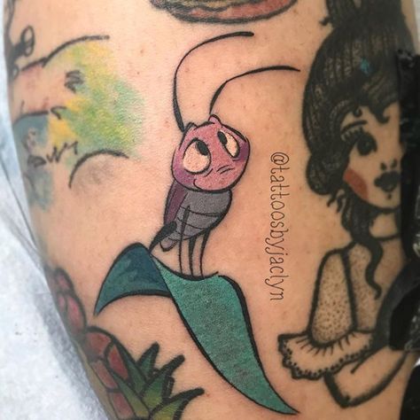 Little @sthompsonart cricket I was able to fit in on the last walk in day at @thedolorosatattoo #tattoo #tattoos #disney #disneytattoo… Cricket Tattoo, Tattoos Disney, Mulan Mushu, Disney Tattoos, Little Tattoos, Deathly Hallows Tattoo, Mulan, Fit In, I Tattoo