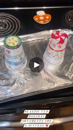 38K views · 10K reactions | Plastic cup ornament craft was a success! Check out a few of the many wonderfully creative cups my students made before winter break! #shrinkydinks #scienceteacher #diy #crafts #plasticcupornament | Miss Sabath | Michael Bublé · Winter Wonderland Plastic Cup Decoration Ideas, How To Make Christmas Ornaments Out Of Plastic Cups, Melted Plastic Cup Crafts, Holiday Cup Craft, Sharpie Cup Ornament, Diy Plastic Cup Ornaments, Cup Shrink Craft, Plastic Cup Melted Ornaments, Plastic Cup Ornaments Melted Ideas