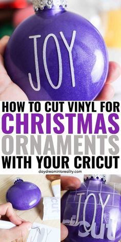 Christmas Ornaments With Vinyl, Christmas Ornaments With Cricut, Ornaments With Cricut, Diy Christmas Ornaments Rustic, Cricut Ornaments, Cricut Christmas Ideas, Cricut Supplies, Cricut Explore Projects, 3d Quilling