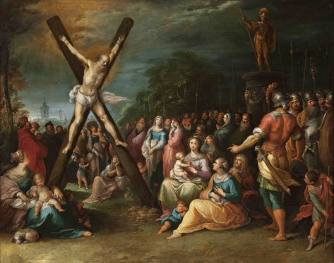 The #Crucifixion of St. Andrew #SaintAndrew is said to have been martyred by crucifixion at the city of #Patras in Achaea, #Greece on the northern coast of the Peloponnese.  A tradition has developed that Andrew had been crucified on a cross of the form called Crux decussata (X-shaped cross, or "saltire"), now commonly known as a "Saint Andrew's Cross" — supposedly at his own request, as he deemed himself unworthy to be crucified on the same type of cross as Jesus had been. Andrew The Apostle, Saint Andrew, The Crucifixion, Patras, St Andrew, Web Gallery, Baroque Art, Stock Art, St Andrews