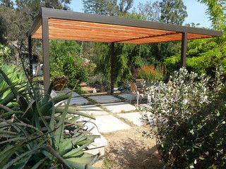 Steel And Wood Pergola, Pergola Cost, Steel Pergola, Cheap Pergola, Pergola Swing, Modern Pergola, Pergola Attached To House, Metal Pergola, Wood Pergola