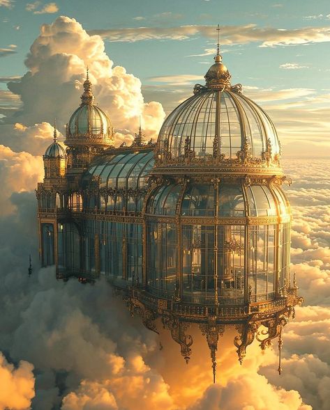 Cloud Palace, Sky Palace, Mind Palace, Concept Board, Fantasy City, Fantasy House, Fantasy Castle, Fantasy Setting, Fantasy Places