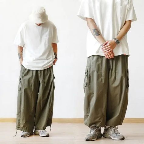 Just found this amazing item on AliExpress. Check it out! $29.87 | Multi-Pocket Cargo Pants Men's Casual Solid Colour Straight Pants Baggy Wide-leg Cropped Pants Men Ankle-length Pants Mens Wide Leg Trousers, Cropped Pants Men, Cargo Pants Style, Style Cargo Pants, Casual Pants Style, Pants Baggy, Baggy Cargo Pants, Style Cargo, Safari Style