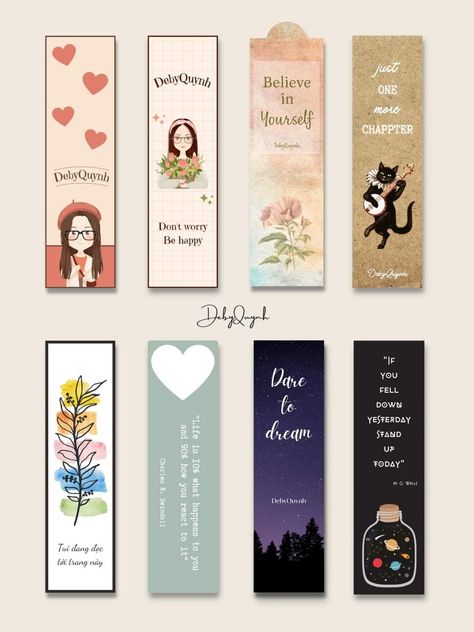 Markbooks Ideas, Aesthetic Book Marks Printable, Paper Book Mark, Book Marks Printable, Handmade Bookmarks Diy, Penanda Buku, Vintage Bookmarks, Note Writing Paper, Bookmark Printing