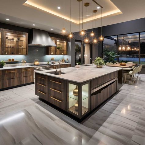 U Shaped Modern Modular Kitchen Delights for Stylish Living • 333+ Images • [ArtFacade] Contemporary Kitchen Designs, Classic Kitchen Design, Modular Kitchen Designs, Kitchens Luxury, Dream Kitchens Design, Kitchen Design Plans, Big Kitchen, Contemporary Kitchen Design, Luxury Kitchen Design