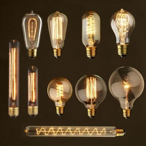 Bulbs, Edison, edison bulbs, incandescent, industrial bulbs, retro bulbs, tungsten, vintage, vintage bulbs Luminaria Diy, Vintage Industrial Lighting, Edison Lamp, Filament Bulb Lighting, Bulb Pendant Light, Retro Lampe, Vintage Light Bulbs, Vintage Edison Bulbs, Vintage Industrial Style