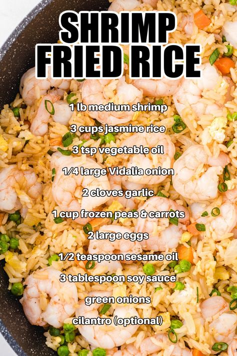 Shrimp Fried Rice No Veggies, Spicy Shrimp Fried Rice Recipe, Homemade Shrimp Fried Rice, Lobster Fried Rice Recipe, Shrimp And Rice Recipes Easy, Shrimp Fried Rice Recipe Easy, Shrimp Fried Rice Easy, Shrimp Rice Recipe, Cajun Shrimp Fried Rice