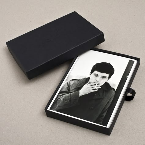 Postcard Set Packaging, Postcard Holder, Ian Curtis, Packaging Idea, Postcard Set, Joy Division, Photography Packaging, Studio Design, Design Packaging