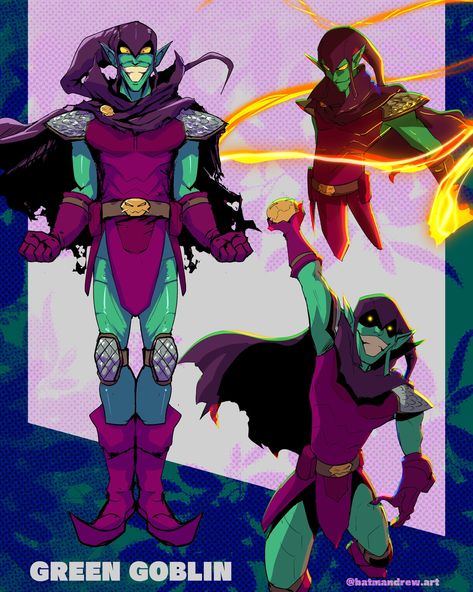 Marvel Character Design, Batman Concept, Drawing Superheroes, Avengers Superheroes, Super Powers Art, Comic Villains, Marvel Spiderman Art, Superhero Characters, Green Goblin