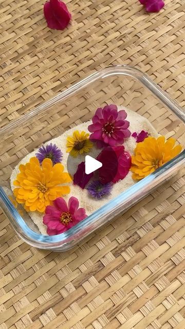 Harika Reddy on Instagram: "You don't need silica gel or any other chemical to dry flowers.  you can naturally dry flowers 🌸  at home using semolina/Sooji!  > Pour a half-inch layer of semolina into a box and layer the flowers one by one. > Again pour semolina until all the flowers covered. > Allow it for 1-2 weeks for the flowers to dry.  > You have naturally dried flowers looking as fresh as real flowers.   Now you can use them for resin art or any other craft projects.   #dryingflowers #dryingflowersinprogress #resinart #resinartwork #flowers #arts #crafts #diycrafts #diyprojects"