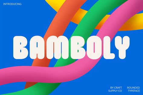 Bamboly Rounded, Sans-Serif ft. bold & friendly - Envato Round Sans Serif Fonts, Friendly Fonts, Round Font, Modern Sans Serif Fonts, Luxury Font, Minimalist Layout, Friends Font, Font Inspiration, Cute Fonts