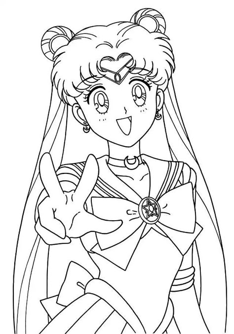 Sailor Moon Coloring, Sailor Moon Coloring Pages, Moon Coloring Pages, Sailor Moon Tattoo, Manga Coloring Book, Hello Kitty Colouring Pages, Arte Sailor Moon, 얼굴 그리기, Bear Coloring Pages