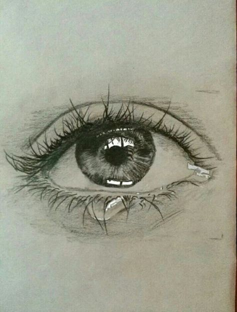 Teary Eye Sketch, Tears Art, Eye Drawing Tutorials, Eye Sketch, Teary Eyes, Pray For Me, Eye Painting, Easy Drawings Sketches, My Sketchbook