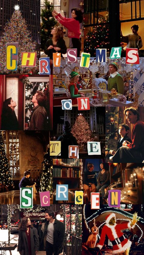 Dash Lily, Movie Collage, Xmas Wallpaper, Christmas Collage, Christmas Feeling, Warm Christmas, Wallpaper Iphone Christmas, Christmas Movie, Friend Christmas