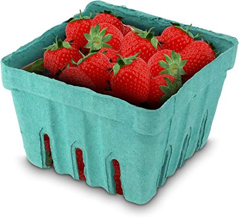 Produce Basket, Produce Containers, Plastic Food Packaging, Vegetable Crafts, Produce Baskets, Types Of Berries, Berry Basket, Vegetable Stand, Cereal Dispenser