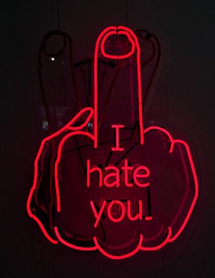 Neon Words, Red Neon, Strong Words, I Hate You, How I Feel, Neon Sign, The Words, Anger, Just In Case