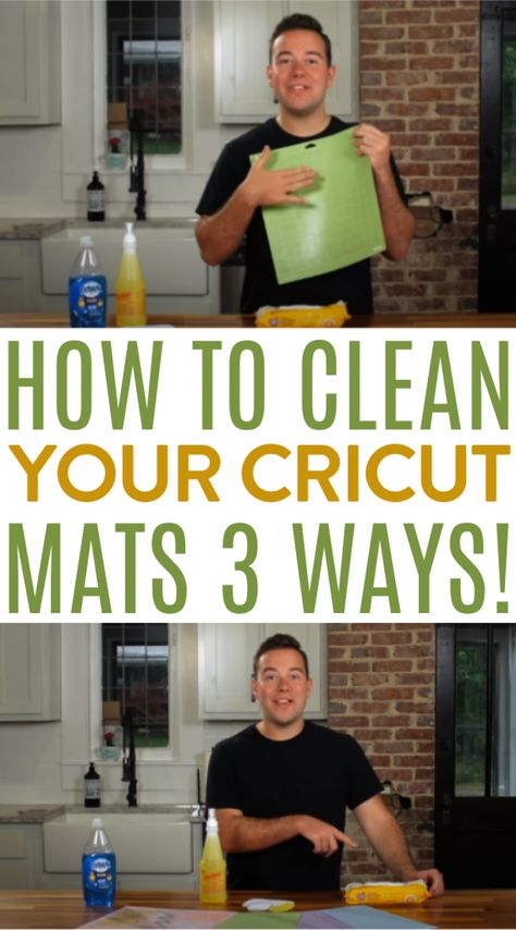 How To Clean Your Cricut Mats 3 Ways! - Makers Gonna Learn Quick Cleaning Tips, Cricut Projects Easy, Cricut Explore Air Projects, Cricut Help, Cricut Hacks, How To Use Cricut, Cricut Mat, Cricut Supplies, Cricut Explore Projects