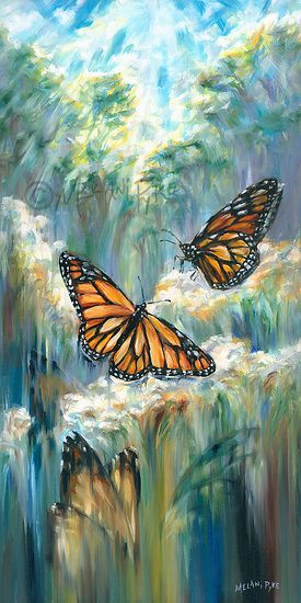 This painting celebrates the beauty of nature and the joy of springtime butterflies and flowers. Oil on canvas, 14x28" Hope Painting, Inspirational Paintings, Alevel Art, Butterfly Artwork, Butterfly Art Painting, Butterflies Art, Beautiful Butterflies Art, Butterfly Painting, Gcse Art