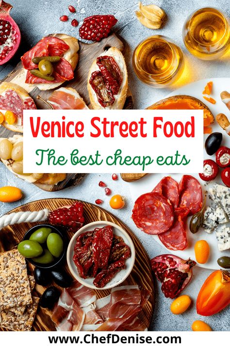 Assortment of Venice street food dishes Foodie Travel Usa, Venice Restaurants, Venice Italy Food, Venice Food, Culinary Travel, Italy Food, Venice Italy Travel, Venice Travel, Italy Travel Tips