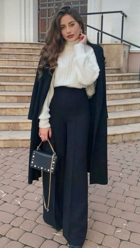 Formal Winter Outfits, Skandinavian Fashion, Stylish Winter Outfits, Chique Outfits, Winter Fashion Outfits Casual, Stylish Work Attire, Business Casual Outfits For Work, Elegante Casual, Classy Work Outfits