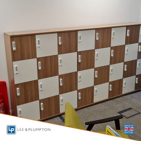 Lockers are a practical way of providing safe storage for personal belongings - particularly for hybrid, flexible working. Hybrid Working, Office Layouts, Wooden Lockers, Office Layout, Personal Belongings, New Office, Flexible Working, Safe Storage, Create Space