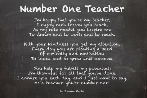 Thank your favorite teacher with our "Number One Teacher Poem." #grateful #gratitude Letters To Favorite Teacher, Poem For A Teacher From A Student, Letters For Your Teacher, Teacher Appreciation Poems From Student, Short Message For Teacher Appreciation, Short Message For Teacher, Favorite Teacher Quotes From Student, Thank You Letter To Teacher From Student, Best Teacher Quotes From Students