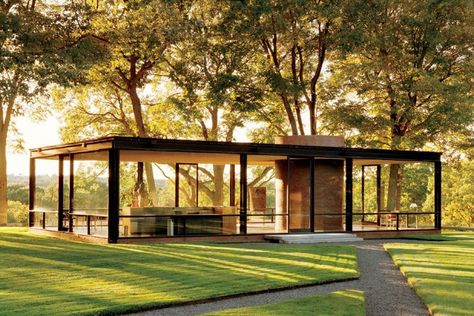 Philip Johnson Glass House, Glass House Design, Philip Johnson, Glass Room, House Modern, Architecture Design Concept, Modern Architecture House, Into The Woods, Contemporary Interior Design