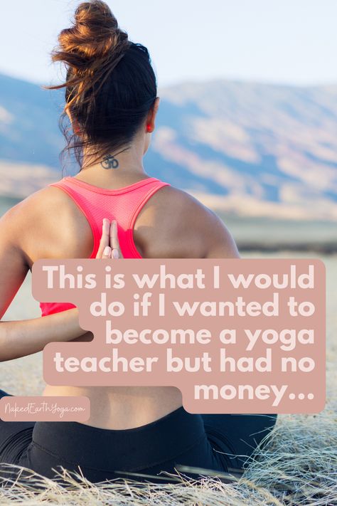 When you don't have a lot of money to spend or on a budget, what can you do if you want to become a yoga teacher? Here's what you can do when you can't afford to become a yoga teacher, but have a dream to teach yoga. How To Become A Yoga Teacher, Becoming A Yoga Teacher, How To Become A Yoga Instructor, Yoga Business Ideas, Yoga Teacher Aesthetic, Yoga Learning, Earth Yoga, Become A Yoga Instructor, Yoga Teaching