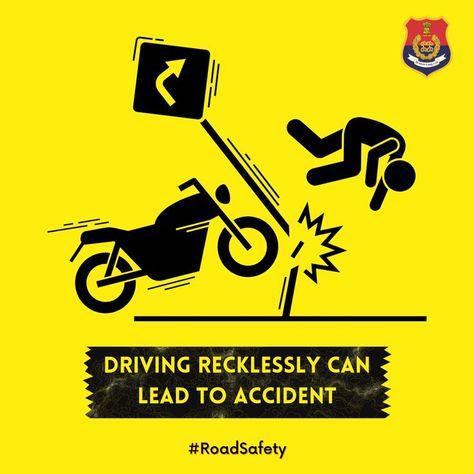 Reckless driving mostly leads to horrible accidents. Hence, it is advisable to drive safe & within the speed limit. #FollowTrafficRules #DriveSafeStayProtected Reckless Driving, Speed Limit, Road Safety, Drive Safe, Drive