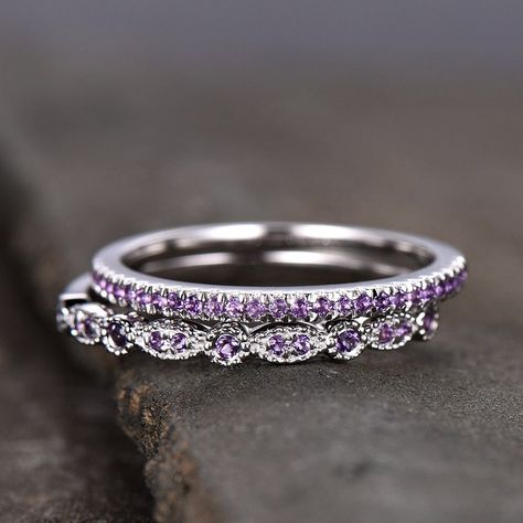 Bohemian Engagement Ring, Purple Diamond Ring, Amethyst Wedding Ring, Opal Engagement Ring Rose Gold, Amethyst Wedding Band, Amethyst Wedding Rings, Opal Wedding Band, Amethyst Wedding, Unique Rings Vintage