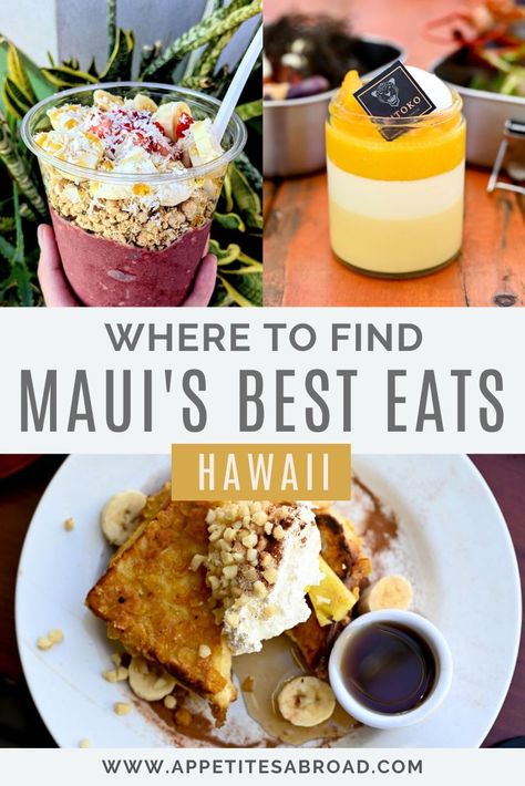 Maui Places To Eat, Best Places To Eat In Maui, What To Do In Maui Hawaii, Maui Hawaii Things To Do In, Best Food In Maui, Napili Bay Maui, Maui Adventures, Molokini Crater, Haleakala Sunrise