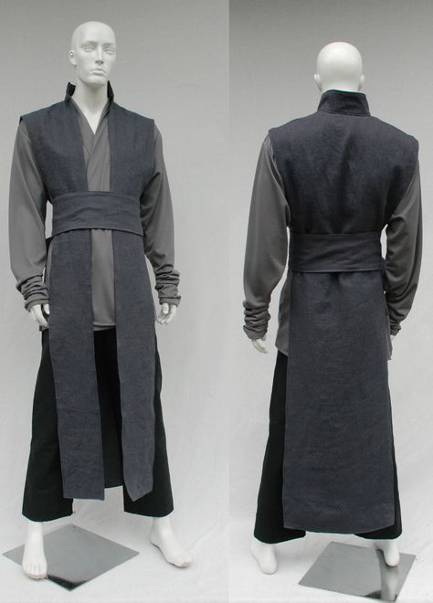 Jedi Costume Diy, Star Wars Outfit, Jedi Tunic, Jedi Outfit, Jedi Cosplay, Jedi Robe, Jedi Costume, Larp Costume, Star Wars Outfits