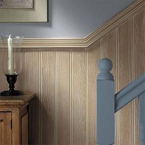 Wall Panels - Wooden Wall Panels | Homebase Room Panelling, Hallway Wall Colors, Decorating Stairway Walls, Tounge And Groove, Timber Wall Panels, Stair Paneling, Tongue And Groove Walls, Living Room Panelling, Tongue And Groove Panelling