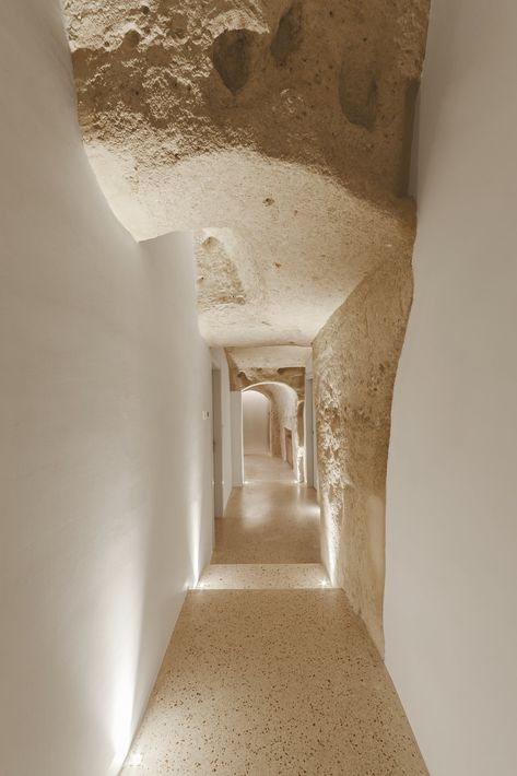 Dwell - Stay in This Extraordinary Cave Hotel in Southern Italy Ruangan Studio, Design Interior Modern, Architecture Antique, Case In Pietra, Cave Hotel, Interior Design Minimalist, Design Hotel, Interior Modern, Hotel Design