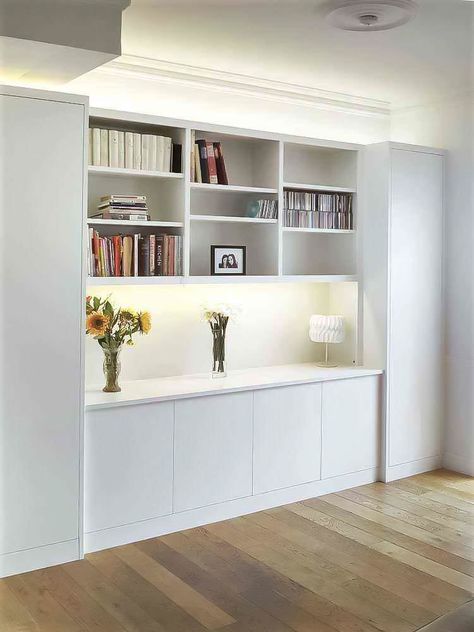 Wall Cabinets Living Room, Living Room Built In Cabinets, Living Room Cupboards, Dining Room Built In, Living Room Storage Cabinet, Wall Cupboards, Built In Shelves Living Room, Dining Room Cabinet, Living Room Wall Units