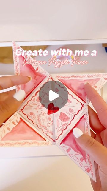 Julie Bertho ✨ on Instagram: "Create with me a Victorian Puzzle Purse 👋💌  I’ve made a slower tutorial for you to learn “How to fold a Puzzle Purse”. I hope this art tutorial will help you with these little folded card 🥳  I’ve opened my shop, where you can find my collection of Victorian Puzzle Purses made for some with watercolor & others with digital art ♡ You can find some for many occasions.   🤍these folded cards where love letters in the 1790’s, with love notes and illustration for valentine’s🤍  Once that you’ve done the folding, you can use any medium you want to illustrate it ! Acrylic, watercolor, pencils, as you prefer. ☺️  #puzzlepurse #victorianpuzzlepurse #handmadecard #cardmakers #puzzlepursevalentine #vintageletter #artistsoninstagram #vintagelettering #arttutorial #origa Puzzle Purse Tutorial, Victorian Puzzle Purse Tutorial, Victorian Love Note, Victorian Letter Folding, Victorian Love Letters, Victorian Puzzle Purse, Puzzle Purse, Husband Ideas, Valentines Puzzles