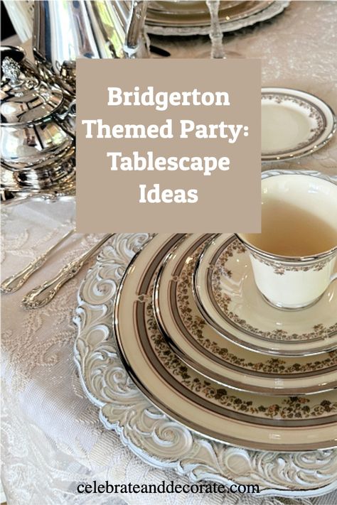 Bridgerton Inspired Table & Centerpiece Ideas Bridgerton Theme Table Decor, Bridgerton Tablescape, Daisy Flower Arrangements, Daisy Centerpieces, Pavlova Dessert, Entertaining Tablescapes, Table Setting Ideas, Bridgerton Inspired, Party Tables