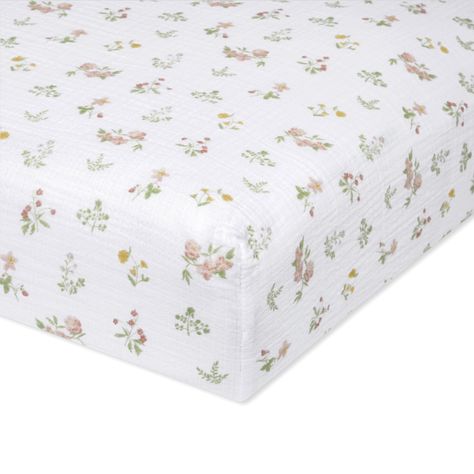 PRICES MAY VARY. 100% Cotton Muslin PREMIUM QUALITY - 1 Pre-washed super soft 100% cotton muslin fitted crib sheet; 52" x 28" (132cm x 72cm); beautiful prints for girls, boys and unisex baby nurseries BREATHABLE AND COZY- our crib sheets are breathable and cozy; muslin fabric has an open weave that allows for air flow keeping baby warm in the winter and cool in the summer; provides year round comfort COMFORTABLE AND SECURE - Tailored to ensure a snug safe fit; our baby sheet fits cots and mattre Nursery Changing Table, Rose Nursery, Tummy Time Activities, Winter Cool, Changing Table Dresser, Nursery Glider, Baby Sheets, Country Floral, Toddler Furniture