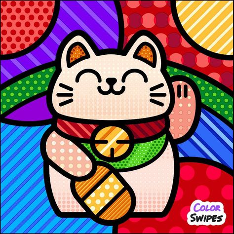 Romero Britto Art, Britto Art, Painted Rock Animals, Sea Life Art, Cute Christmas Wallpaper, Art Parody, Pop Art Painting, Cats Illustration, Abstract Drawings