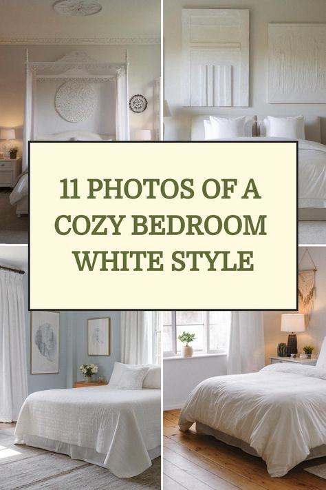 11 Photos of a Cozy Bedroom White Style Small White Bedroom Ideas Cozy, White Duvet Cover Aesthetic, Bedroom Decor With White Furniture, White Upholstered Bedroom Ideas, Cozy Bedroom White, Room With White Furniture, Beige And White Bedroom Ideas, Cozy White Bedroom, Bedroom Attic Ideas