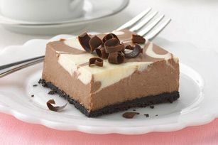 Let It Be: Chocolate Vanilla Squirrel Cheesecake * Swirl Cheesecake, Vanilla Cheesecake, Chocolate Swirl, Chocolate Dessert Recipes, Kraft Recipes, Kraft Heinz, Cheesecake Bars, Chocolate Cheesecake, Sweets Treats