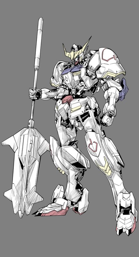 Barbatos Fanart, Barbatos Gundam, Gundam Vidar, Mecha Gundam, Gundam Mecha, Gundam Iron Blooded Orphans, Mecha Suit, Gundam Mobile Suit, Gundam Wallpapers