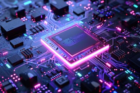 Photo circuit board cpu processor visual... | Premium Photo #Freepik #photo Circuit Aesthetic, Cpu Computers, Moodboard App, Technology Design Graphic, Digital Image Processing, Computer Processor, Computer Circuit Board, Computer Circuit, Computer Code