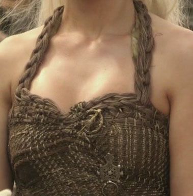 Dothraki Outfit- Top Close-up (with pins) Top Reference, Winter Veil, Halloween 2016, Cosplay Tips, Game Costumes, Mother Of Dragons, Emilia Clarke, Period Dramas, Fantasy Fashion