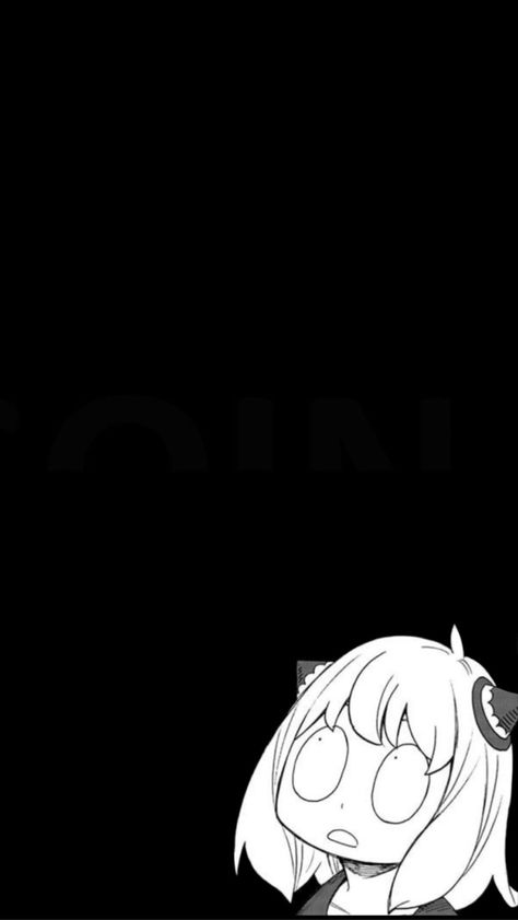 Black wallpaper, anime wallpaper Anya Wallpaper, Black Kawaii, Kaws Wallpaper, Simple Anime, Chibi Wallpaper, Black Phone Wallpaper, Spy Family, Soft Wallpaper, Anime Wallpaper Phone