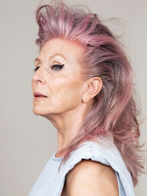 Faux Mohawk, Blond Rose, Retro Curls, Hairstyles For Older Women, Natural Gray Hair, Silver Blonde, Hair Starting, Hairstyles Over 50, Ageless Beauty