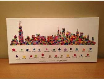 Kindergarten-(Mrs. Girard) Chicago Fingerprint Skyline - BiddingForGood Fundraising Auction School Auction Projects, Class Auction Projects, Art Auction Projects, Class Auction, Classe D'art, Group Art Projects, Class Art Projects, Collaborative Art Projects, Fingerprint Art