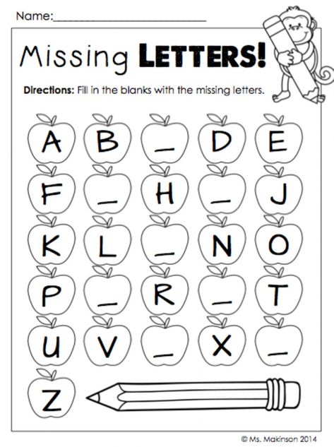 Lkg Worksheets, Missing Letters, Alphabet Worksheets Kindergarten, Homeschool Preschool Activities, Free Preschool Worksheets, Alphabet Worksheets Preschool, Kindergarten Printables, Printable Preschool Worksheets, Letter Worksheets